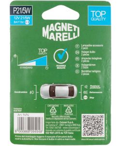 Magneti Marelli P21/5W coppia lampadine auto biluce 12V 21/5W attacco BAY15d