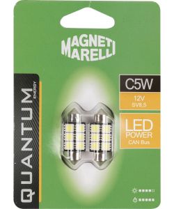 Magneti Marelli C5W coppia di lampadine auto LED 6SMD 12V attacco SV8,5