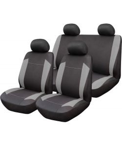 Alpha Set Completo Coprisedili auto universale grigio-nero