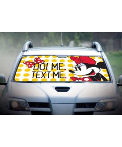 Parasole anteriore parabrezza auto SUV 150x80 cm Minnie cartoni bambine