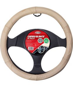 Coprivolante auto beige pelle adulto comodit sicurezza 37x39 protezione
