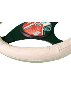 Coprivolante auto beige pelle adulto comodit sicurezza 37x39 protezione