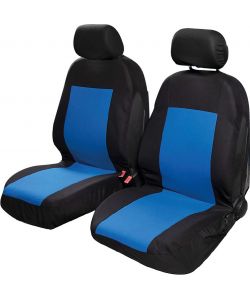 Coppia coprisedili anteriori Saturn auto universale airbag nero blu