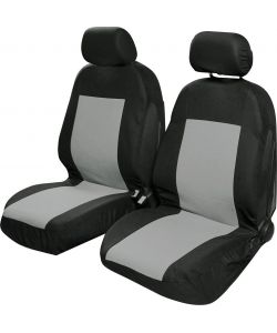 Coppia coprisedili anteriori Saturn auto universale nero/grigio