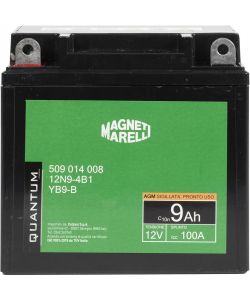 Magneti marelli batteria moto e scooter 9AH 12V 100A tecnologia AGM sigillata polo positivo sinistro
