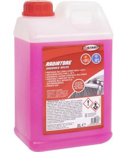 Liquido radiatore organico rosso -10gr +120gr 2l
