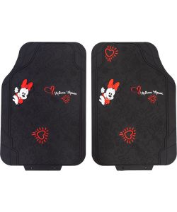 Coppia di tappetini per auto Minnie Mouse, in Pvc, universali