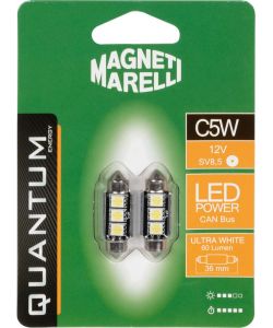 Coppia Di Lampadine Led Per Auto Quantum Energy Ultra White 12V
