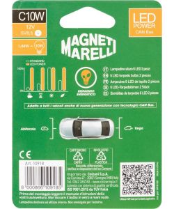 Lampadina siluro auto C5W 3 Led 2 pezzi 12V SV8,5 tecnologia Can bus