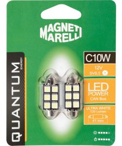 Lampadina siluro auto C5W 3 Led 2 pezzi 12V SV8,5 tecnologia Can bus