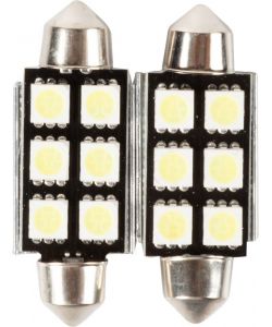 Lampadina siluro auto C5W 3 Led 2 pezzi 12V SV8,5 tecnologia Can bus