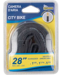Camera d'aria Mountain Bike City Bike 28 x 1 5/8 x1 1/16 -1 1/8 Americana
