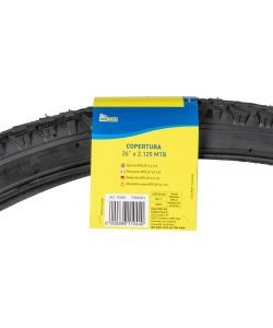 Copertura nera per ruota bici adulto,26 pollici x 2,125, sicura e resistente Mountain Bike