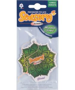 Sensory profumatore auto foresta mandala 7,5 cm x 17,5 cm
