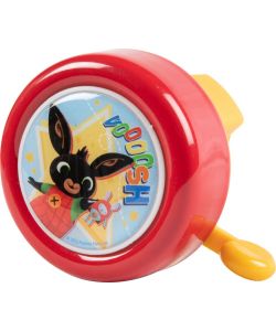 Campanello bici metallo bambino coniglietto Bing rosso ciclo