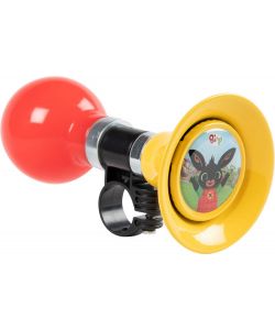 Trombetta ciclo bambino coniglietto Bing rosso giallo bici