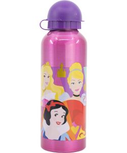 Borraccia per bambine in alluminio Principesse 530 ml