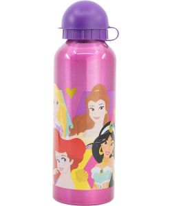 Borraccia per bambine in alluminio Principesse 530 ml