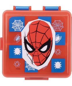 Sandwich Box con multi scomparto per bambini in plastica Spiderman
