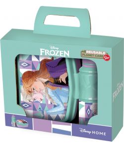 Set borraccia da 380 ml e Sandwich Box per bambini in plastica Frozen