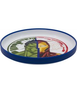 Piatto piano per bambini in plastica Avengers