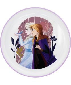 Piatto piano per bambine in plastica Frozen