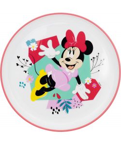 Piatto piano per bambine in plastica Minnie