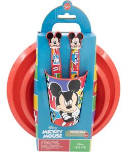Set Pappa per bambini in plastica 5 pezzi Topolino