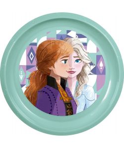 Piatto Piano in plastica Frozen Disney
