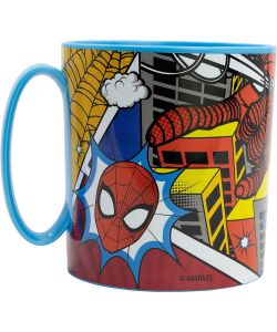 Tazza in plastica adatta a microonde Spiderman Marvel 350 ml