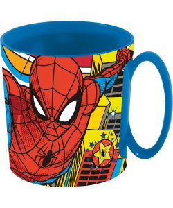 Tazza in plastica adatta a microonde Spiderman Marvel 350 ml