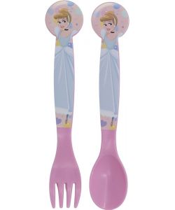 Set 2 posate in plastica Principesse Disney
