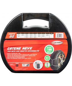 Set di 2 pezzi catene da neve - 7 millimetri gruppo 80