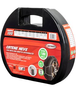 Set di 2 pezzi catene da neve - 7 millimetri gruppo 100