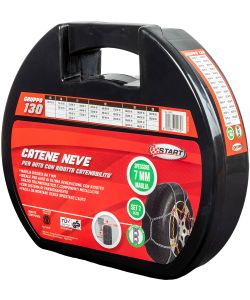 Set di 2 pezzi catene da neve - 7 millimetri gruppo 130