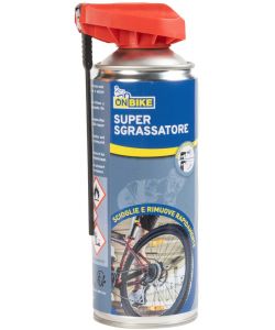 Super sgrassatore spray da 400 ml con doppio erogatore