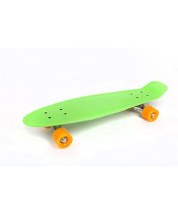 Grab skateboard in pvc verde quattro ruote in poliretano