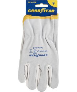 Guanti in pelle pieno fiore e crosta mod.G016/10R taglia 9 bianco Lavoro