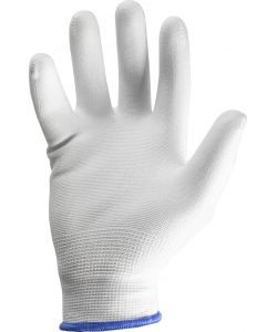 Guanti in poliestere e poliuretano mod.G0525 taglia 8 bianco Lavoro