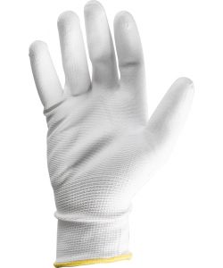 Guanti in poliestere e poliuretano mod.G0525 taglia 9 bianco Lavoro