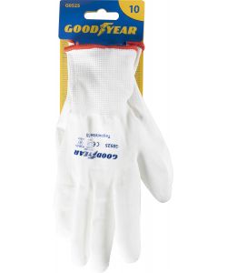 Guanti in poliestere e poliuretano mod.G0525 taglia 10 bianco Lavoro