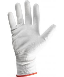 Guanti in poliestere e poliuretano mod.G0525 taglia 10 bianco Lavoro