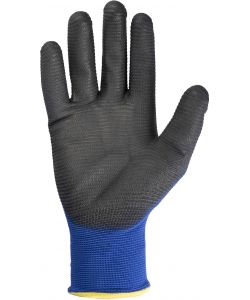 Guanti in nylon e poliuretano mod.G0526 taglia 9 blu/nero Lavoro