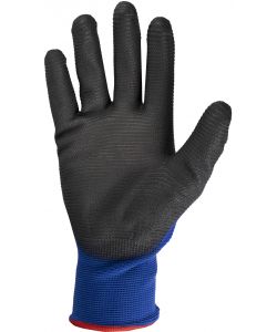 Guanti in nylon e poliuretano mod.G0526 taglia 10 blu/nero Lavoro