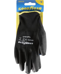Guanti in poliestere e poliuretano mod.G05270 taglia 9 nero Lavoro