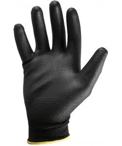 Guanti in poliestere e poliuretano mod.G05270 taglia 9 nero Lavoro