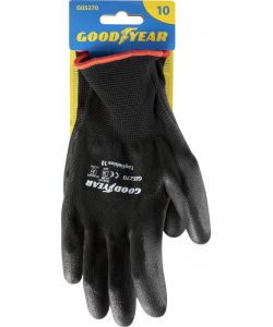 Guanti in poliestere e poliuretano mod.G05270 taglia 10 nero Lavoro