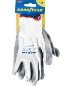 Guanti in nylon e nitrile mod.G057 taglia 10 bianco/grigio Lavoro