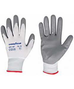 Guanti in nylon e nitrile mod.G057 taglia 10 bianco/grigio Lavoro