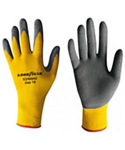 Guanti in nylon e schiuma di lattice mod.G348842 taglia 10 senape/nero Lavoro